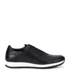 John Lobb Stylish Sneakers With Contrast Sole And Pull Tab In Black