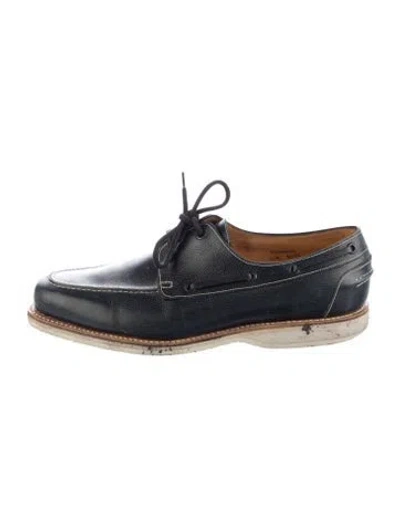 Pre-owned John Lobb Leather Loafers In Blue