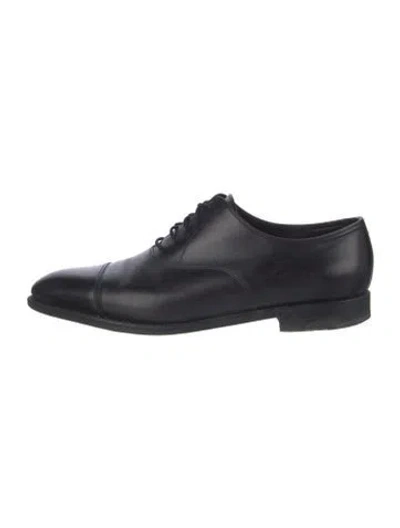 Pre-owned John Lobb Leather Oxfords In Black