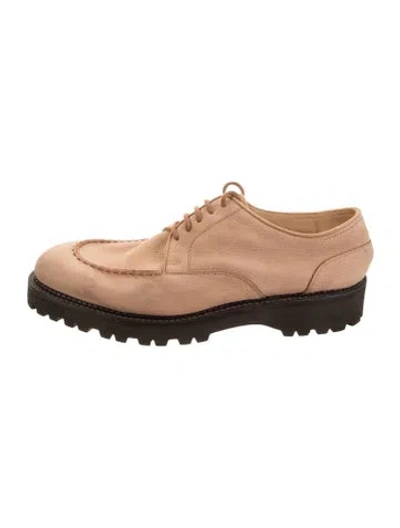 Pre-owned John Lobb Leather Oxfords In Neutrals