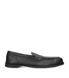 John Lobb Leather Pace Loafers In Black