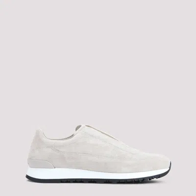 John Lobb Lift Suede Foundry Loafers In J Sand