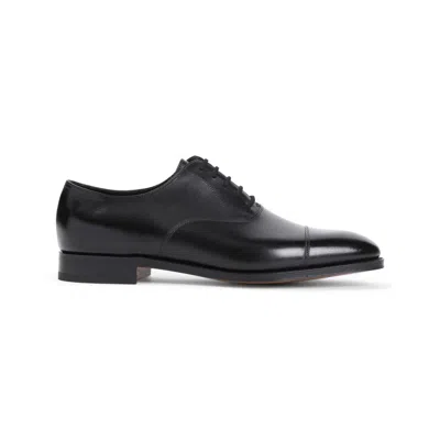 John Lobb Loafers In Black