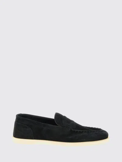 John Lobb Padded Stitching Loafers In Black