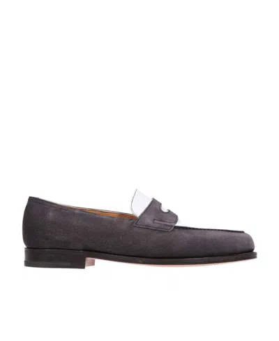 John Lobb Logo Casual Shoes In Black