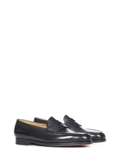 John Lobb Lopez Loafers In Black