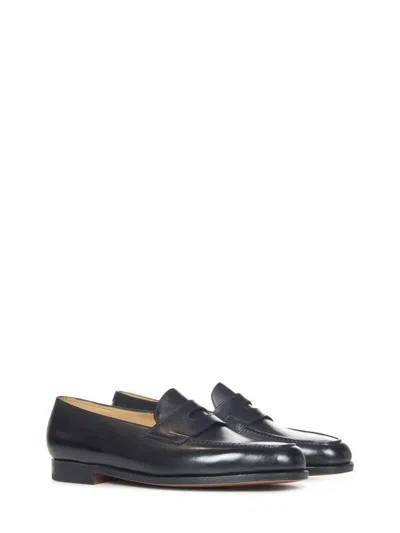 John Lobb Lopez Loafers In Black