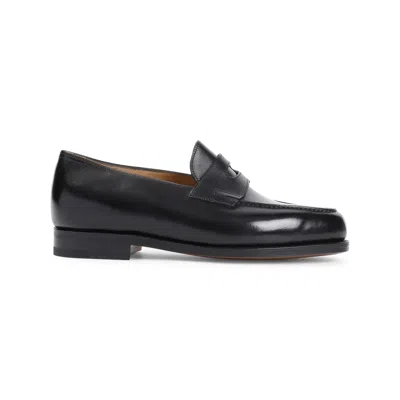 John Lobb Lopez Loafers In Black