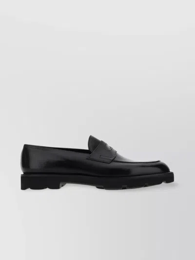 John Lobb Lopez Loafers Glossy Finish In Black