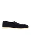 John Lobb Lopez Suede Loafers In Black
