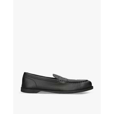 JOHN LOBB MENS BLACK PACE LEATHER LOAFERS EUR 42 / 8 UK