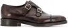 John Lobb William Monk Leather Sole Round Toe In Brown