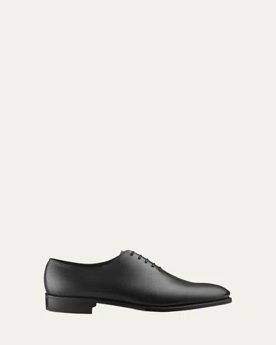 John Lobb Men's Marldon Leather Oxfords In Black