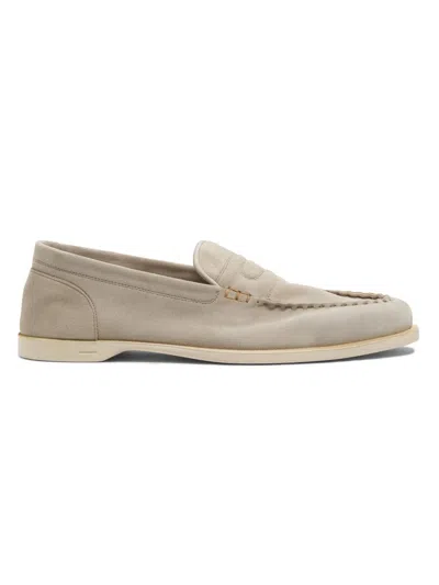 John Lobb Men's Pace Slip-on Loafers In Gray