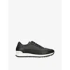 John Lobb Mens Foundry Ii Leather Trainers Black Eur 41 / 7 Uk In Black