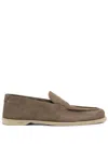 John Lobb Mud Loafers In Grün