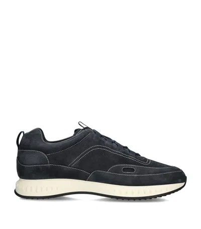John Lobb Nubuck Leather Stream Elastic Sneakers In Pattern