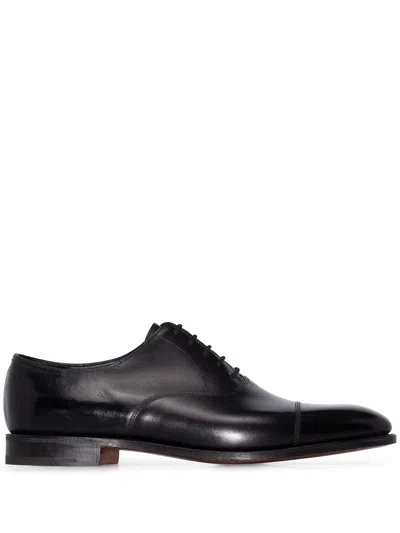John Lobb Oxford City Ii Black Leather Oxford