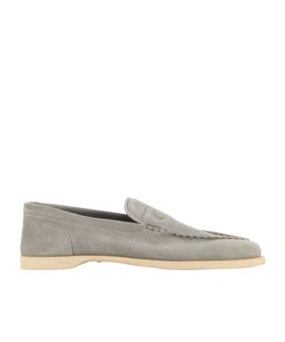 John Lobb Pace Loafer Shoes In Gray