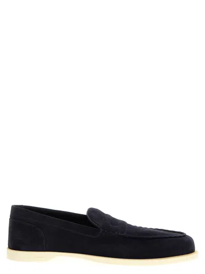 John Lobb Men's Pace Suede Penny Loafers In 5a
