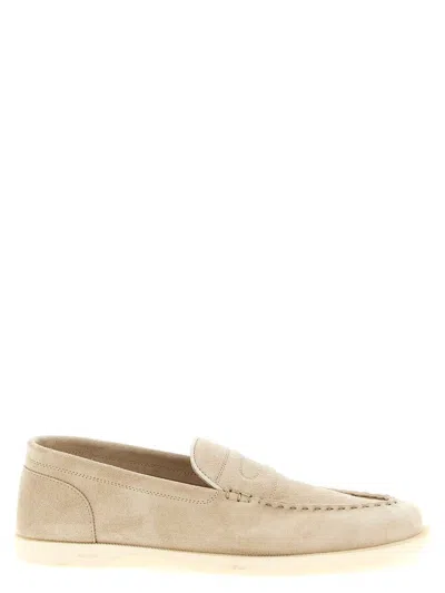 John Lobb Pace Loafers In Neutral