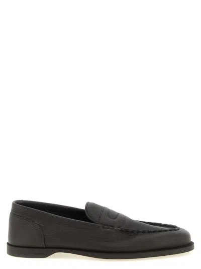John Lobb Round-toe Loafers In Brown