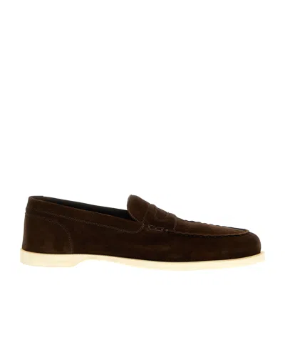 John Lobb Pace Slip-on Loafers In Black