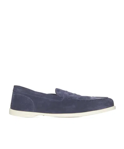 John Lobb Pace Slip-on Loafers In Blue