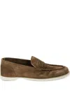 John Lobb Pace Suede Leather Loafers In Multi
