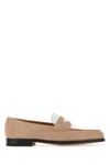 John Lobb Mocassini Lopez In Pelle Scamosciata Rosa Carne Uomo In Pink