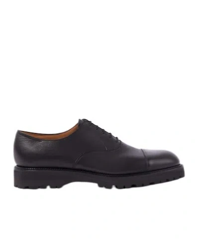 John Lobb Platform Oxford Shoes In Animal Print