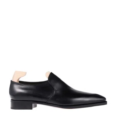John Lobb Pointed Overset Business Casual Shoes In Black