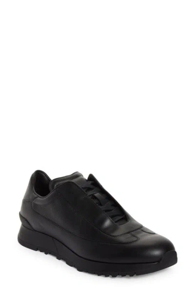 John Lobb River Leather Sneaker In Black