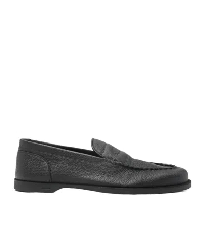 John Lobb Round-toe Casual Shoes In Black