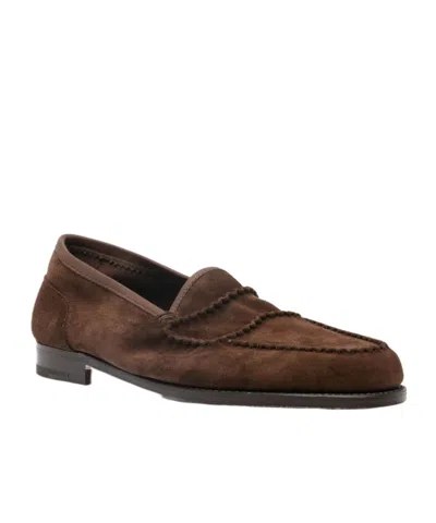 John Lobb Round-toe Loafers In Brown