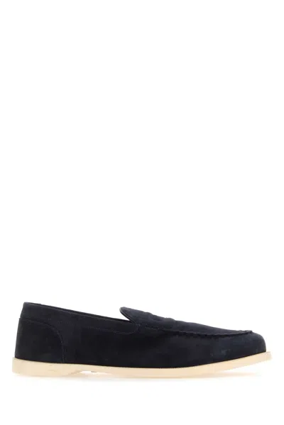 John Lobb Pace Suede Loafers In Multi