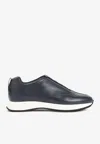 John Lobb Slip-on Leather Sneakers In Blue