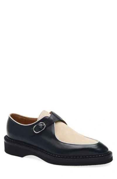 John Lobb Smith Colorblock Buckle Chukka Loafer In Black