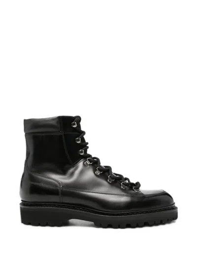 John Lobb Sommet Lace-up Leather Boots In Black