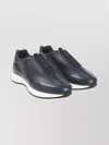 John Lobb Stylish Sneakers With Contrast Sole And Pull Tab In Blue