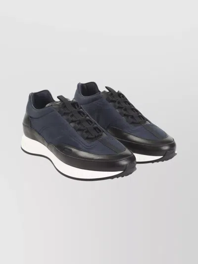 JOHN LOBB STYLISH SNEAKERS WITH CONTRAST SOLE AND PULL TAB