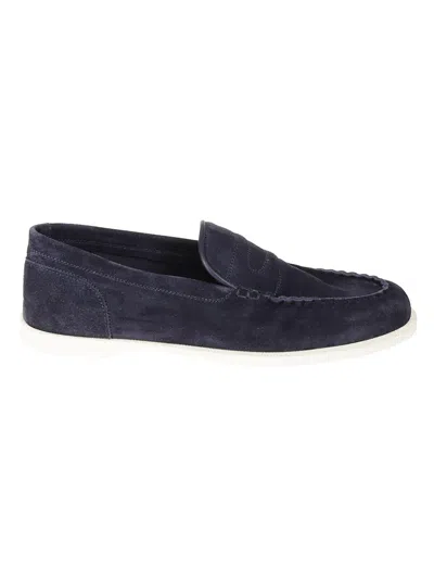 John Lobb Suede Moccasin With Flexi Sole And Silhouette In Black