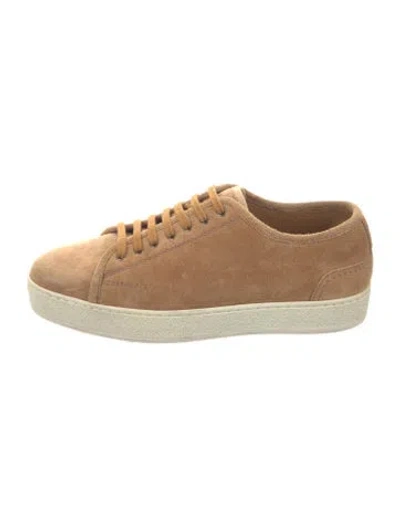 Pre-owned John Lobb Suede Sneakers In Brown