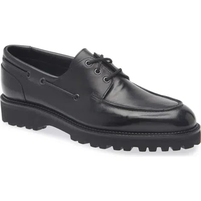 John Lobb Tide Boat Shoe In Black
