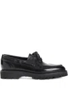 John Lobb High-gloss Black Calf Leather Lace-up Derbies In Black