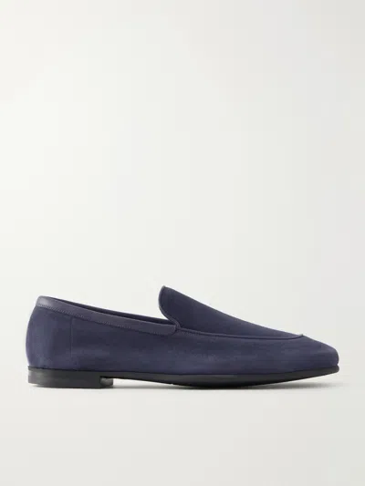 John Lobb Tyne Ii Suede Loafers In Multi