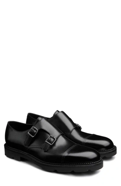 John Lobb William New Standard Double Monk Shoe In Black