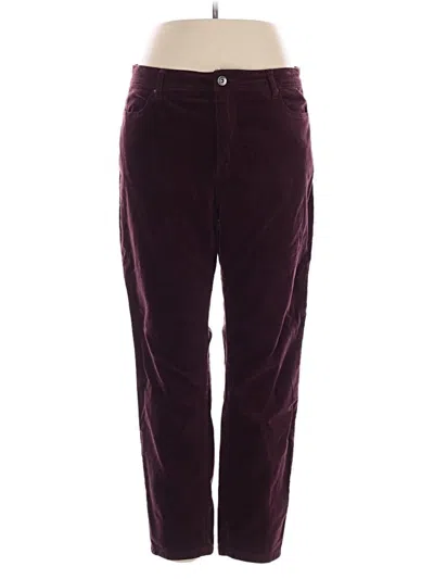 Pre-owned John Mark Casual Pants In Burgundy