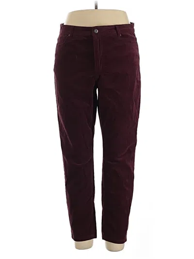 Pre-owned John Mark Casual Pants In Burgundy