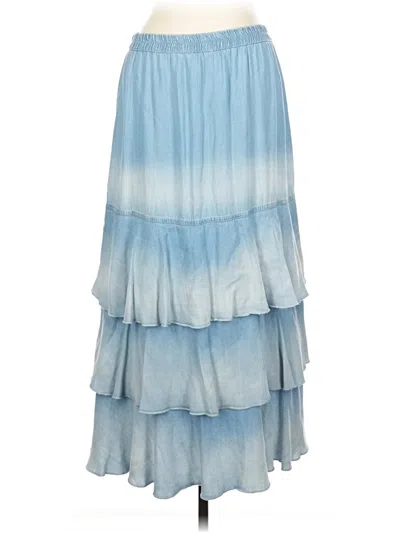 Pre-owned John Mark Casual Skirt In Blue